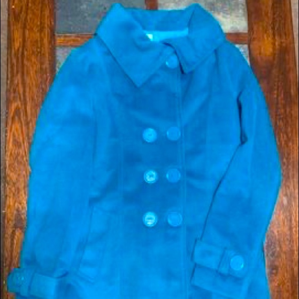 Like new blue pea coat